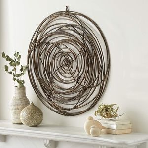 Crate & Barrel Scribble Circle Wall Art